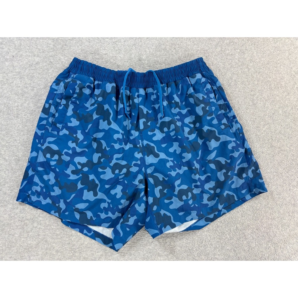 Freeballers Compression Lined Athletic Shorts (Men's 2XL) Blue -‎ 7"